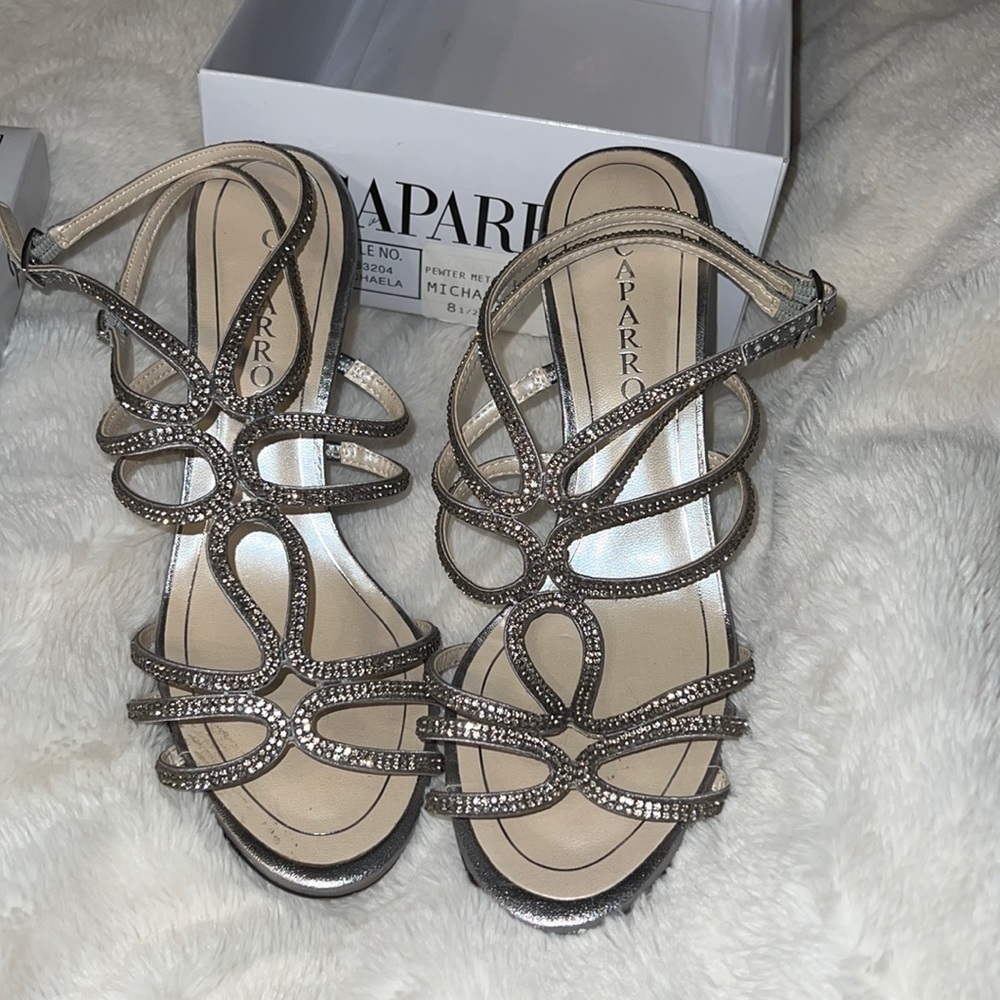 METALLIC heels
